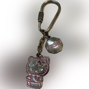 Sterling Optical Silver and Pink Keychain